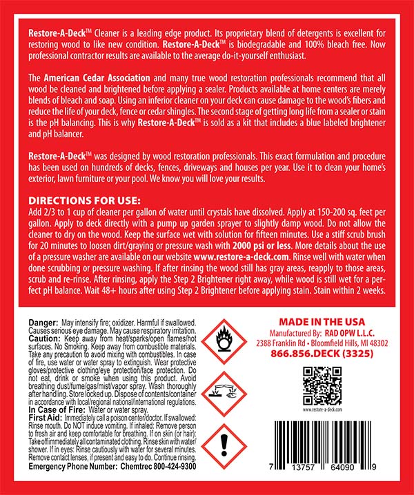 Armstrong Clark Stain 5 Gallon | Restore A Deck Cleaner ... Armstrong Clark Stain 5 Gallon | Restore A Deck Cleaner ...
